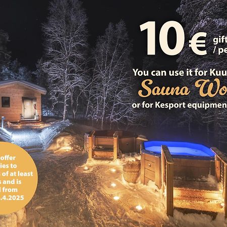 Kuukkeli Log Houses Villa Aurora "Pupula" Saariselka Dış mekan fotoğraf