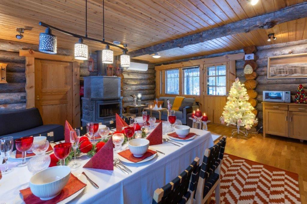 Kuukkeli Log Houses Villa Aurora "Pupula" Saariselka Dış mekan fotoğraf