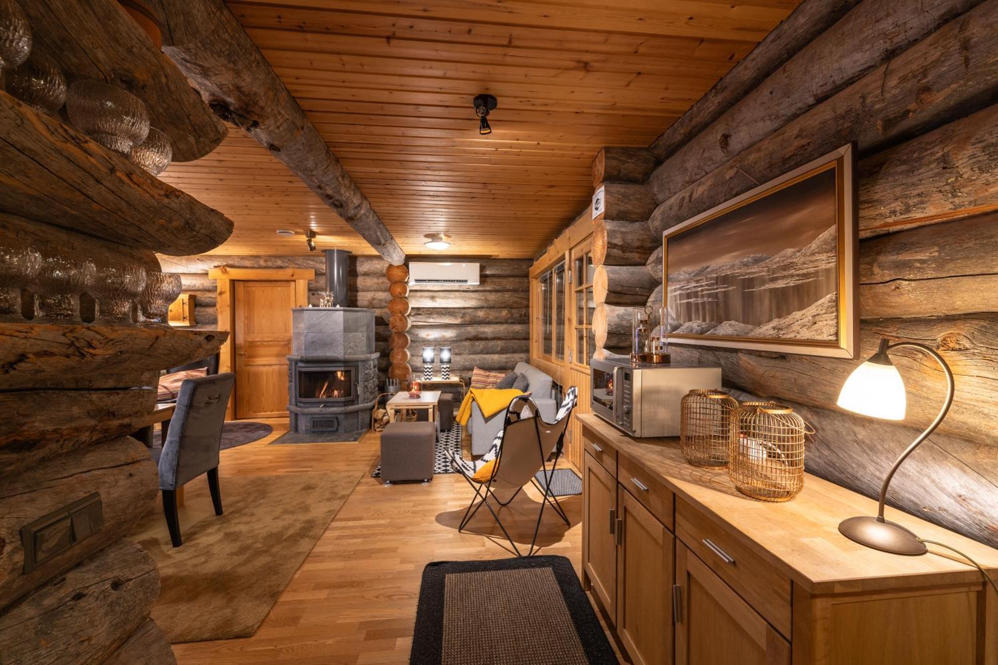 Kuukkeli Log Houses Villa Aurora "Pupula" Saariselka Dış mekan fotoğraf