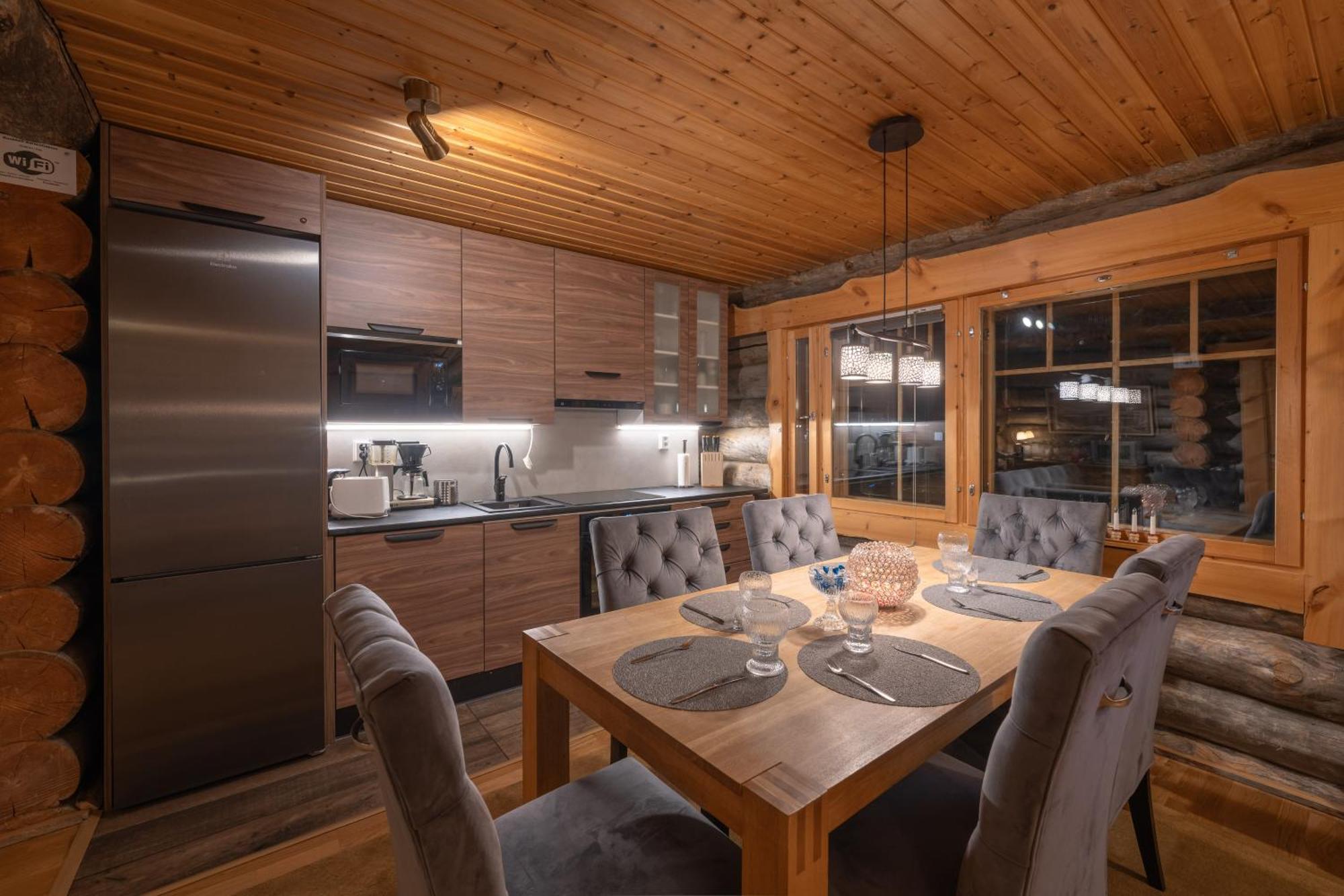 Kuukkeli Log Houses Villa Aurora "Pupula" Saariselka Dış mekan fotoğraf