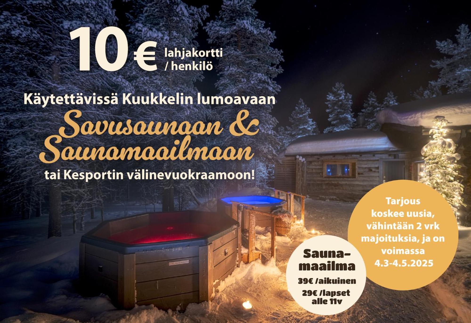 Kuukkeli Log Houses Villa Aurora "Pupula" Saariselka Dış mekan fotoğraf