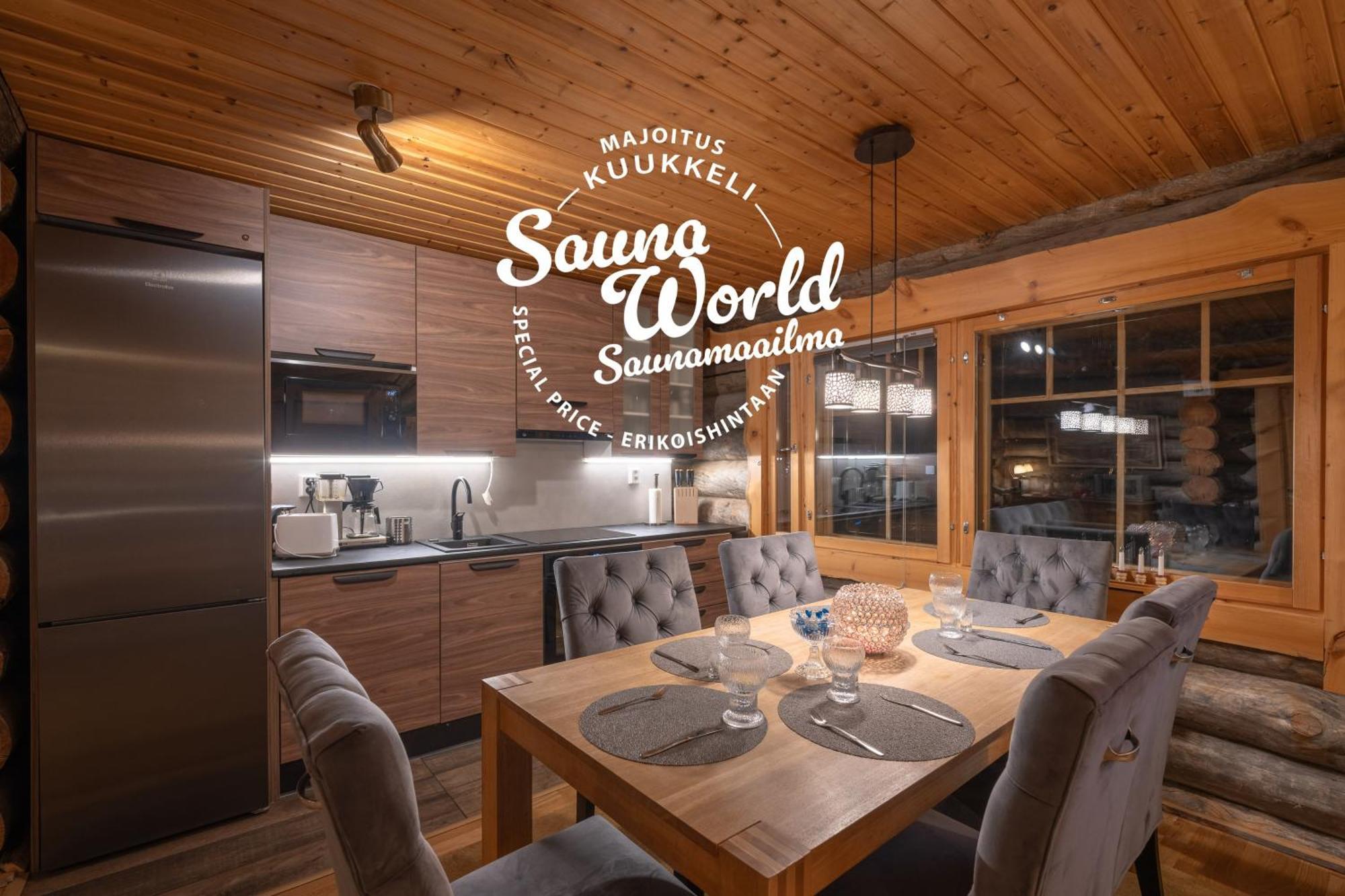 Kuukkeli Log Houses Villa Aurora "Pupula" Saariselka Dış mekan fotoğraf