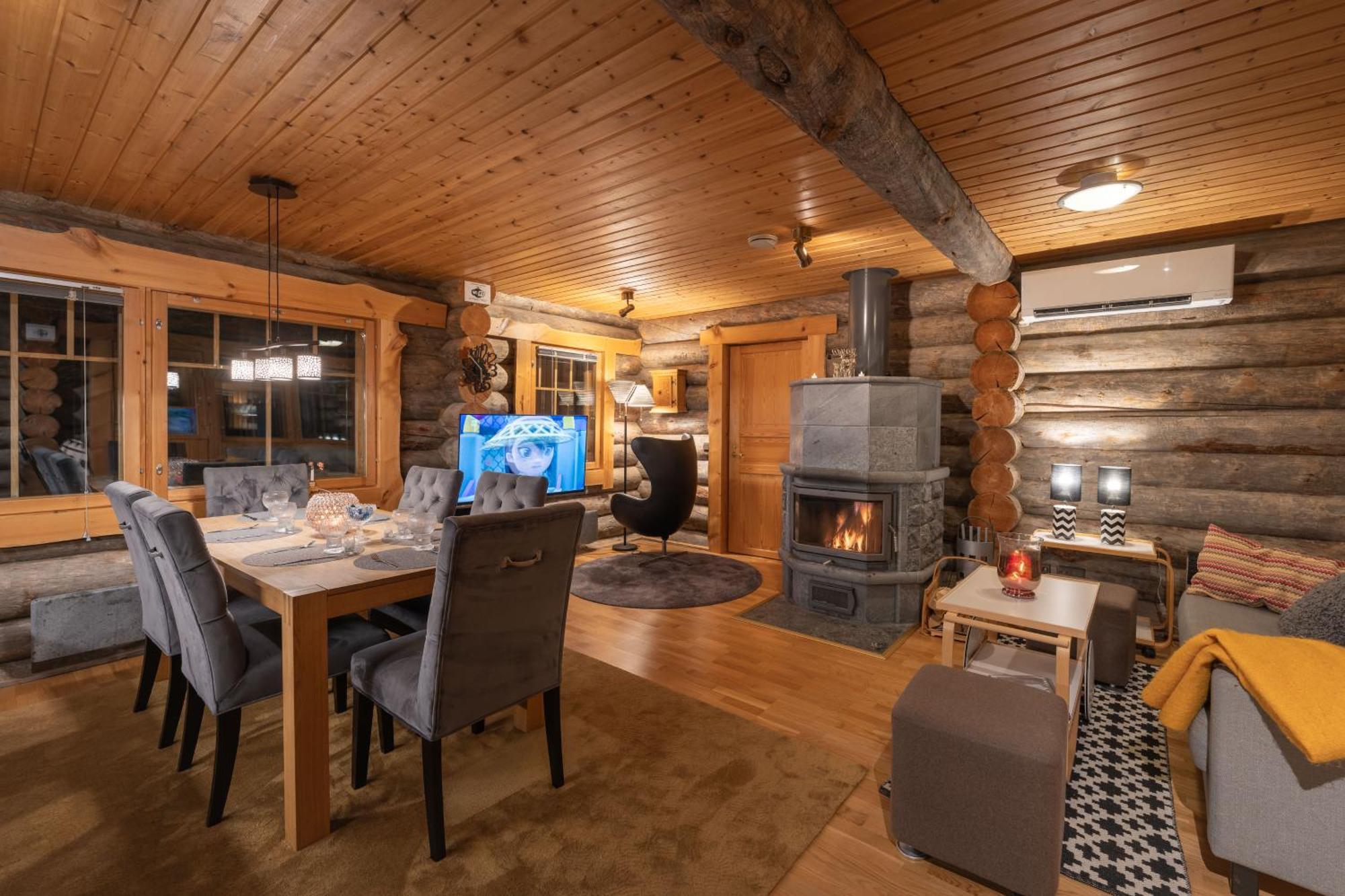 Kuukkeli Log Houses Villa Aurora "Pupula" Saariselka Dış mekan fotoğraf